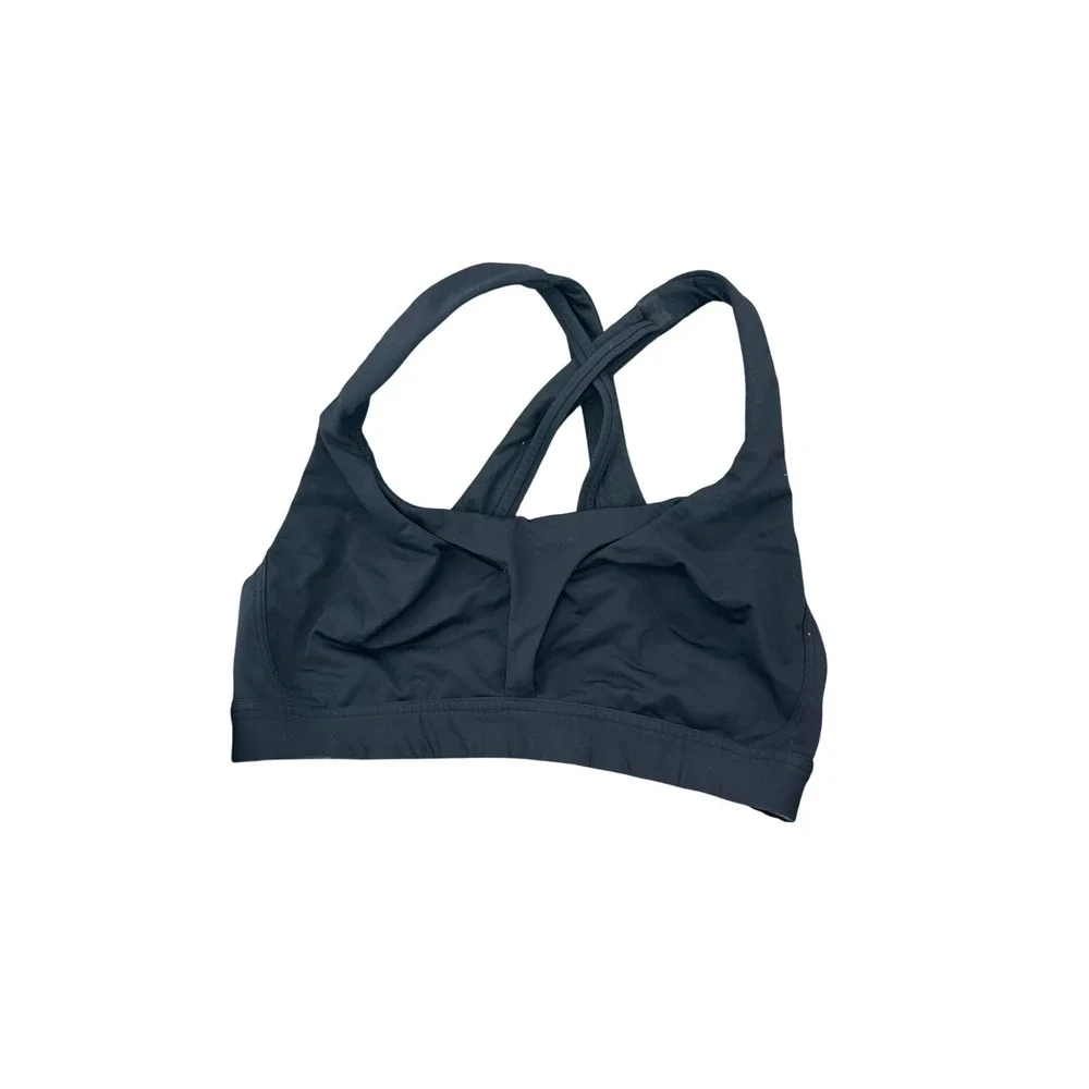 Lululemon Black‎ Cross Back Sports Bra Hook and Eye Closure Size 8 I07